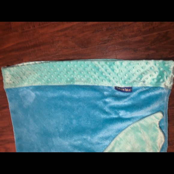 BlankieTails mermaid tail blanket blue and seafoam - Picture 6 of 6